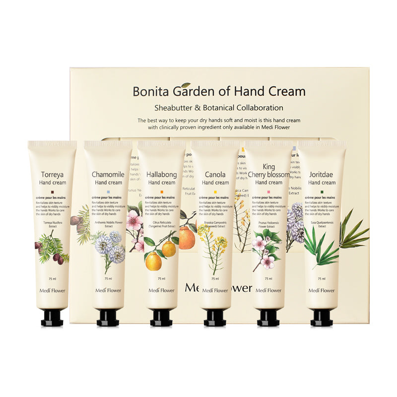 Medi Flower Bonita Garden Hand Cream Set 75g*6-0