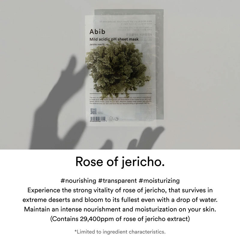 Abib Mild Acidic pH Sheet Mask #Jericho Rose 30ml-3