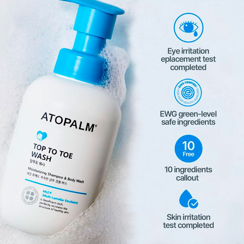 Atopalm Top to Toe Wash 300ml-5