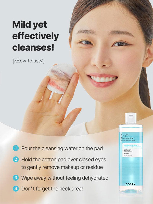 COSRX Low pH Niacinamide Micellar Cleansing Water 400ml-6