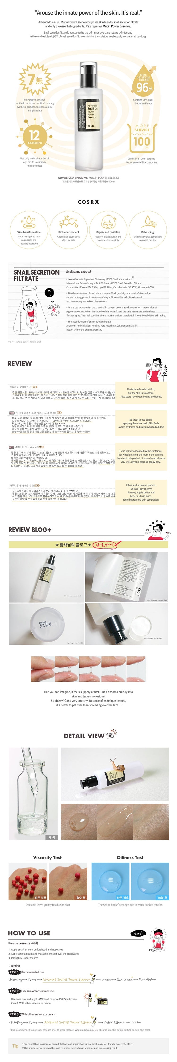 COSRX Advanced Snail 96 Mucin Power Essence 100ml-1