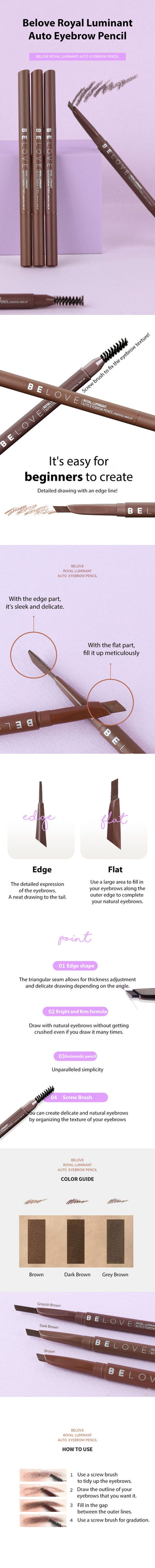 Belove Royal Luminant Auto Eyebrow Pencil-3