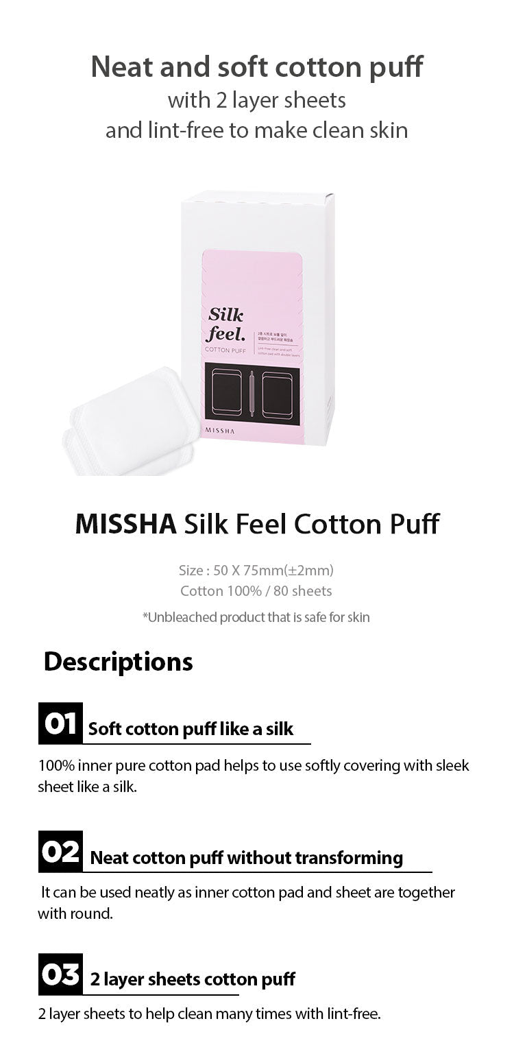 MISSHA The Premium Silk Feel Cotton Puff-3