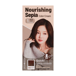 Foodaholic Nourishing Sepia Color Cream 1min 5N Dark Brown 60g-0