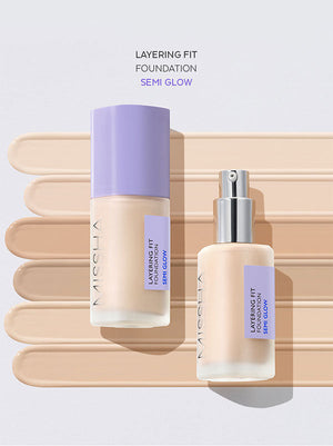 MISSHA Layering Fit Foundation Semi Glow 30ml-2