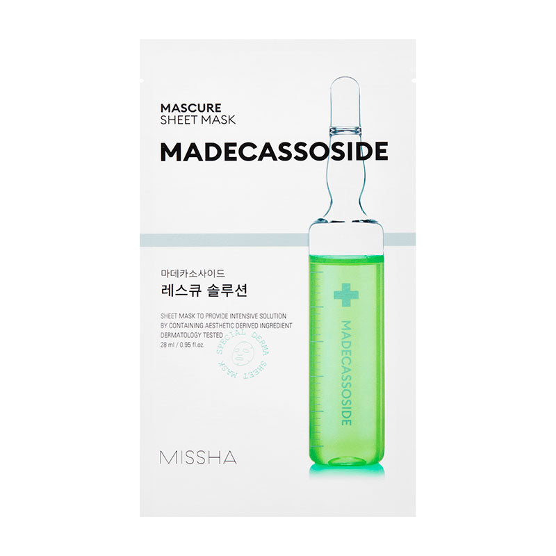 MISSHA Mascure Rescue Solution Sheet Mask Madecasoside 27ml-0