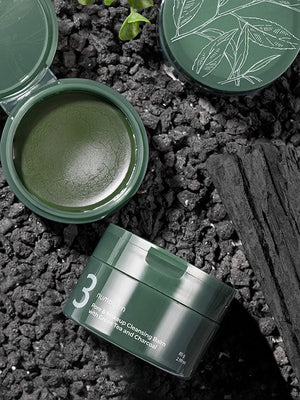 numbuzin No.3 Pore & Makeup Cleansing Balm with Green Tea and Charcoal 85g-3