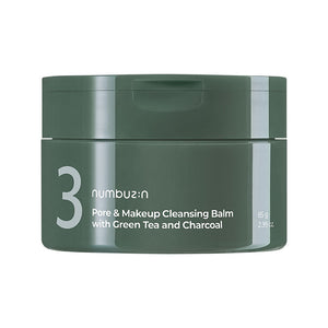 numbuzin No.3 Pore & Makeup Cleansing Balm with Green Tea and Charcoal 85g-1