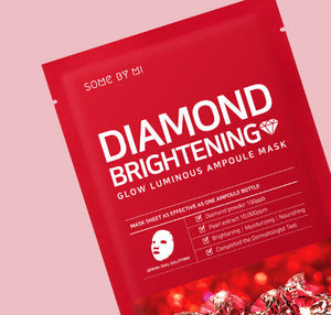 SOME BY MI Red Diamond Brightening Glow Luminous Ampoule Mask 1 PC-1