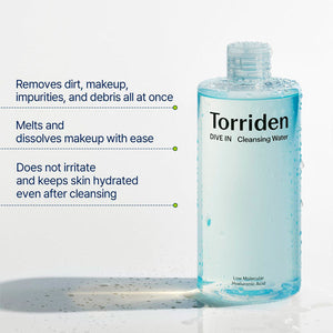 Torriden Dive-In Low Molecular Hyaluronic Acid Cleansing Water 400ml-2